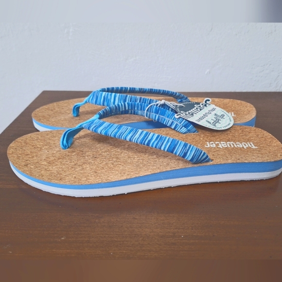 Tidewater Blue Women's Driftwood Flip Flop Sandals Size 10 NWT - Picture 2 of 7